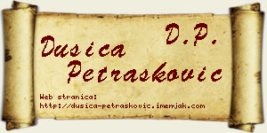 Dušica Petrašković vizit kartica